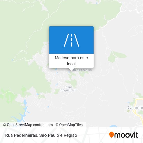 Rua Pederneiras mapa