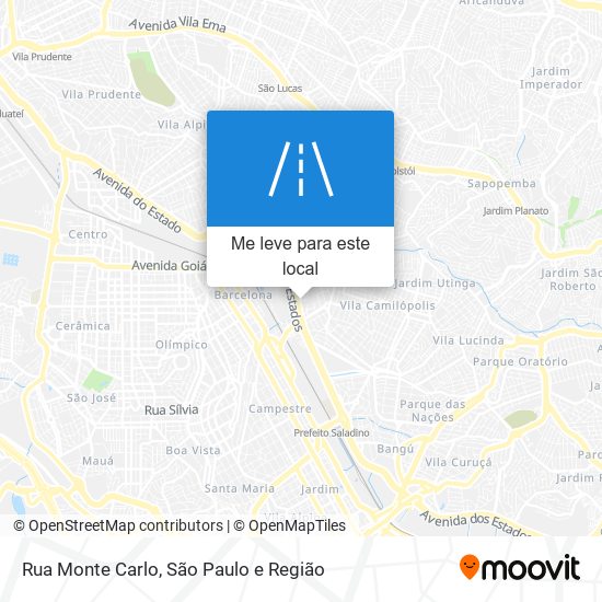 Rua Monte Carlo mapa