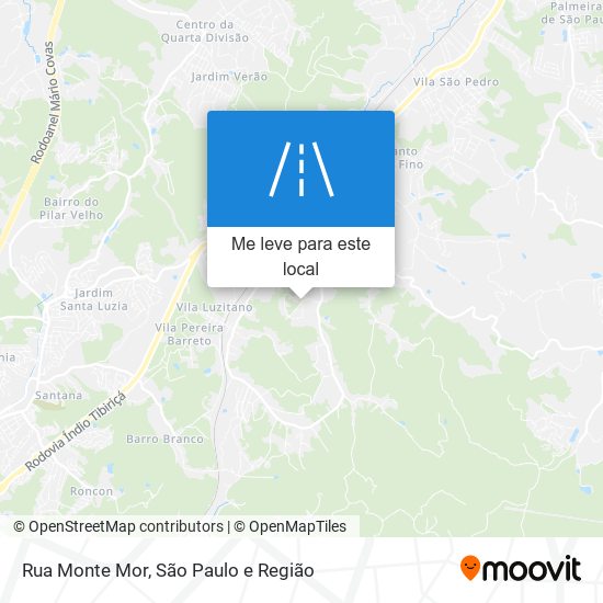 Rua Monte Mor mapa