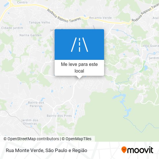 Rua Monte Verde mapa