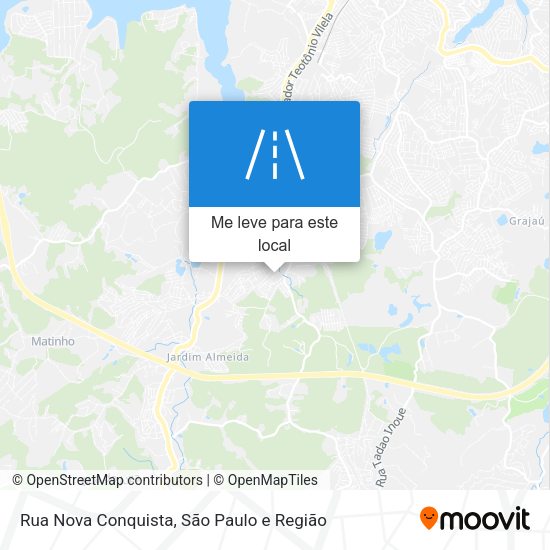 Rua Nova Conquista mapa
