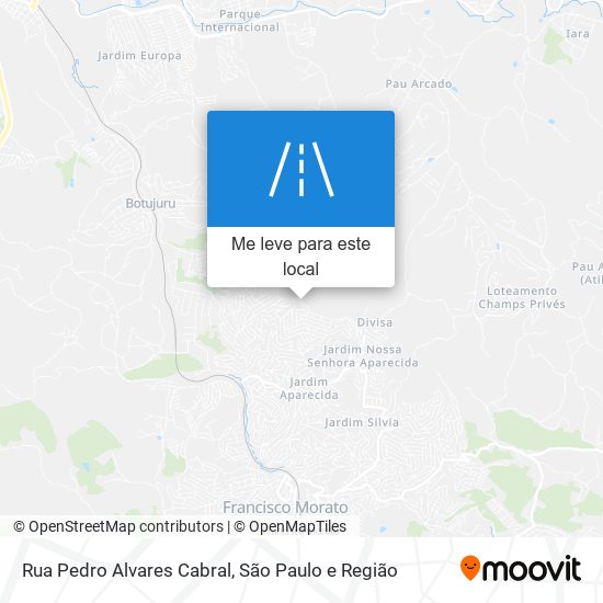 Rua Pedro Alvares Cabral mapa