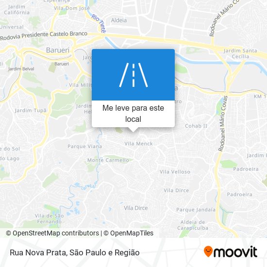 Rua Nova Prata mapa