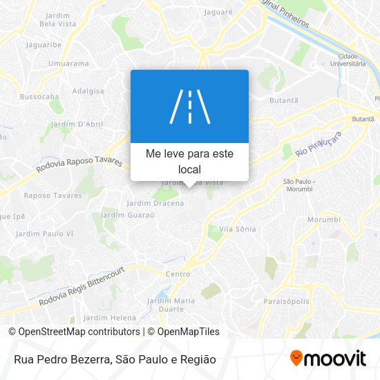 Rua Pedro Bezerra mapa