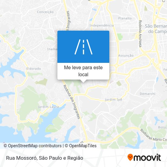Rua Mossoró mapa