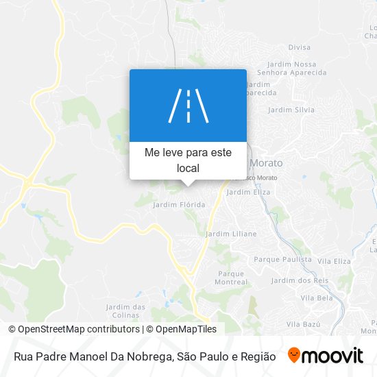 Rua Padre Manoel Da Nobrega mapa