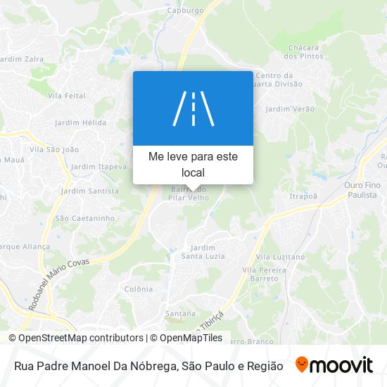 Rua Padre Manoel Da Nóbrega mapa