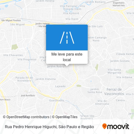 Rua Pedro Henrique Higuchi mapa