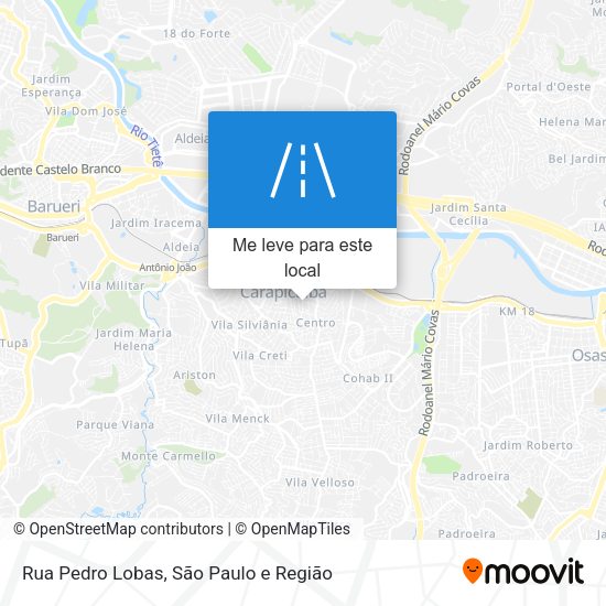 Rua Pedro Lobas mapa