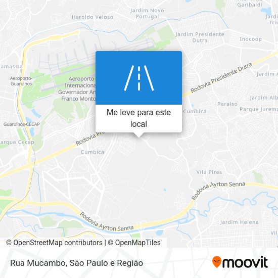Rua Mucambo mapa