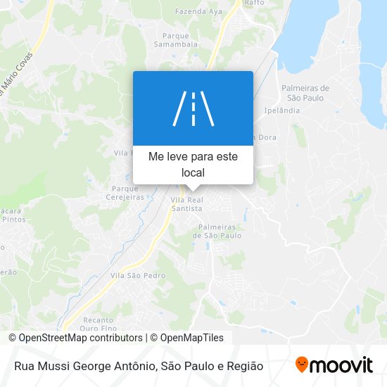 Rua Mussi George Antônio mapa