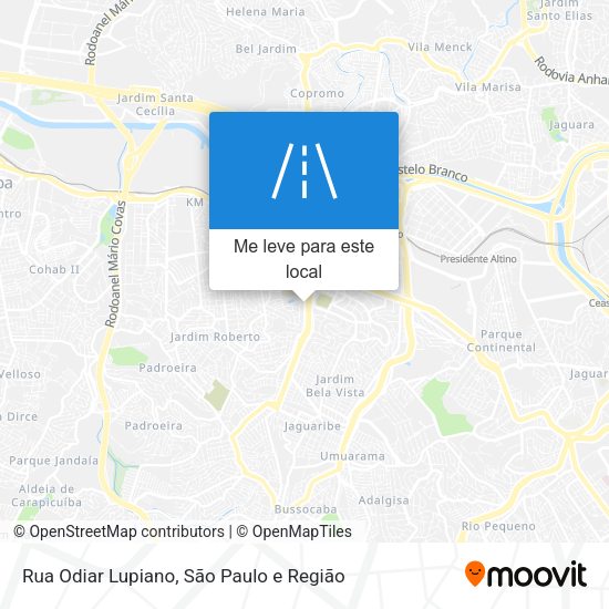 Rua Odiar Lupiano mapa