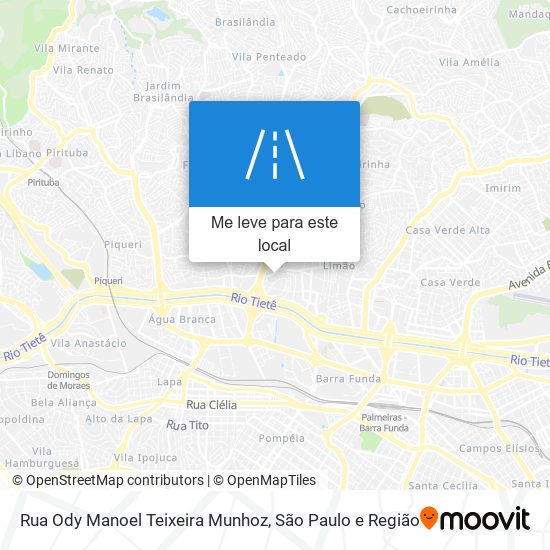 Rua Ody Manoel Teixeira Munhoz mapa