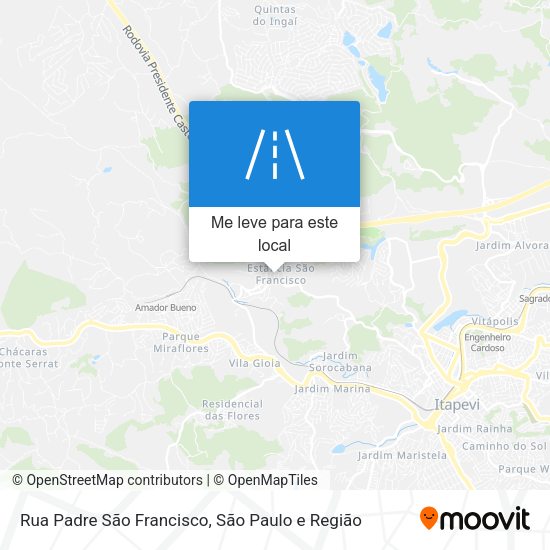 Rua Padre São Francisco mapa