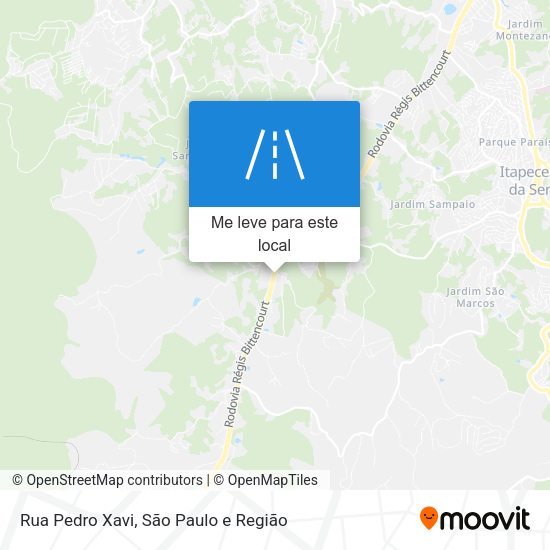 Rua Pedro Xavi mapa