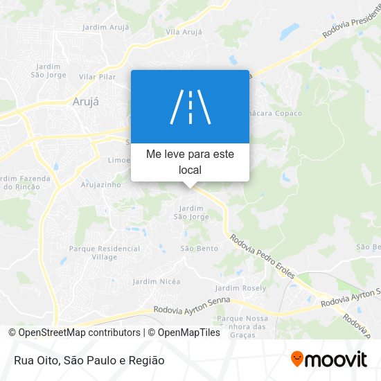Rua Oito mapa