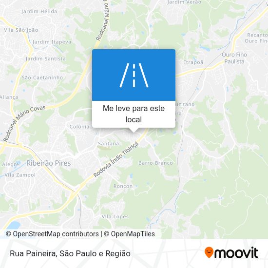 Rua Paineira mapa