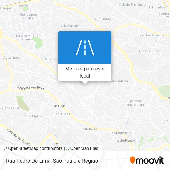 Rua Pedro De Lima mapa