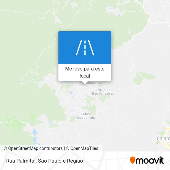 Rua Palmital mapa