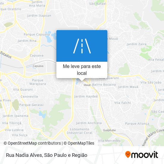 Rua Nadia Alves mapa