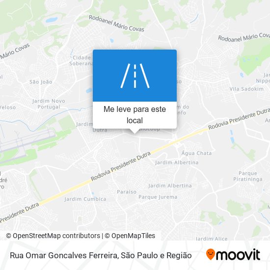 Rua Omar Goncalves Ferreira mapa