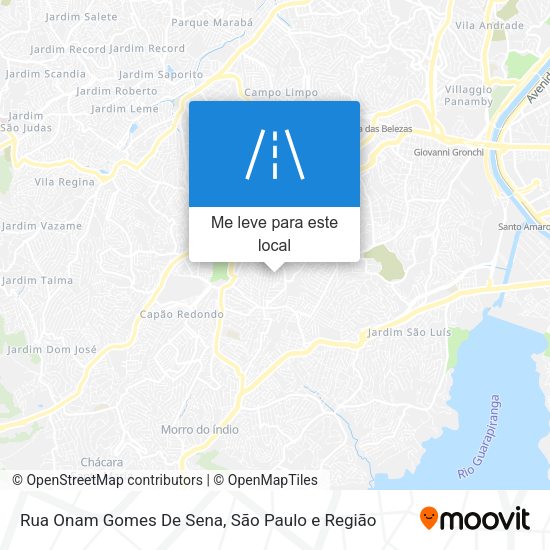 Rua Onam Gomes De Sena mapa