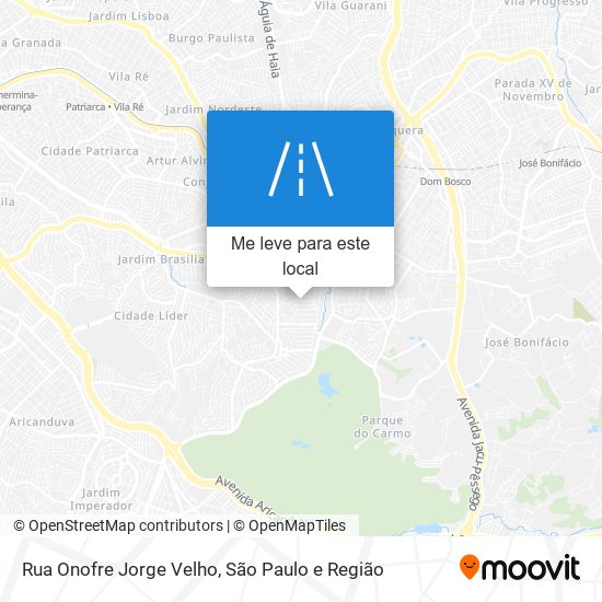 Rua Onofre Jorge Velho mapa