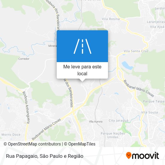 Rua Papagaio mapa