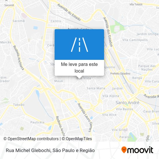 Rua Michel Glebochi mapa