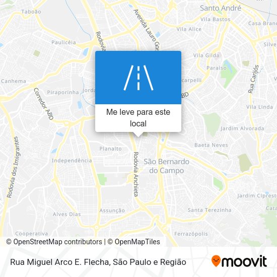 Rua Miguel Arco E. Flecha mapa