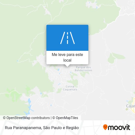 Rua Paranapanema mapa