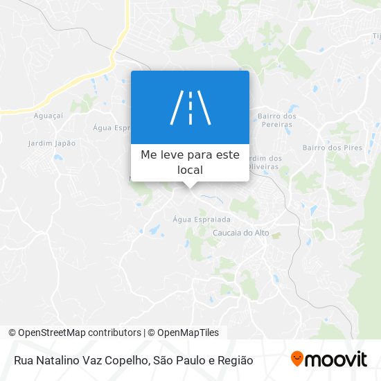 Rua Natalino Vaz Copelho mapa