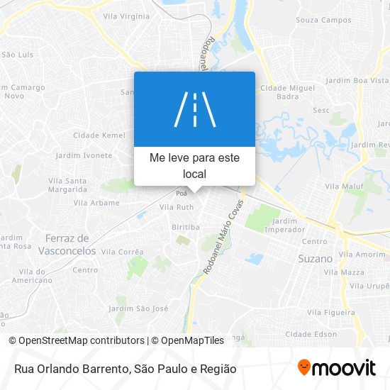 Rua Orlando Barrento mapa