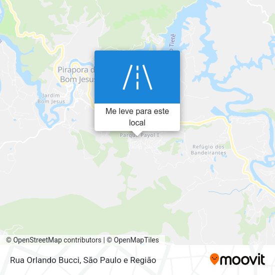 Rua Orlando Bucci mapa