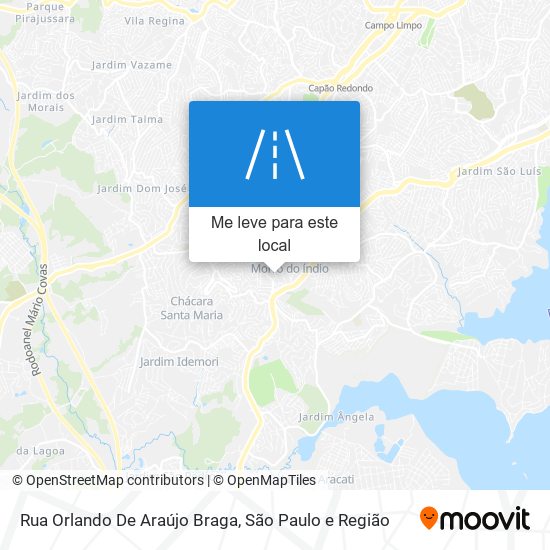 Rua Orlando De Araújo Braga mapa