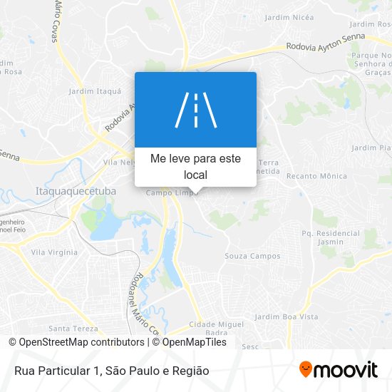 Rua Particular 1 mapa