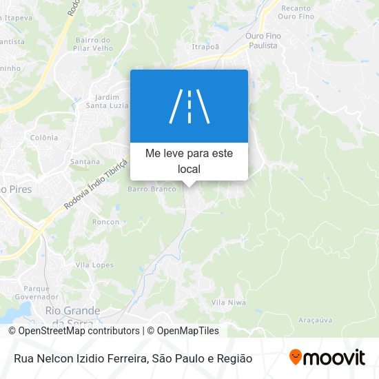 Rua Nelcon Izidio Ferreira mapa