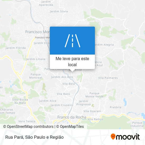 Rua Pará mapa
