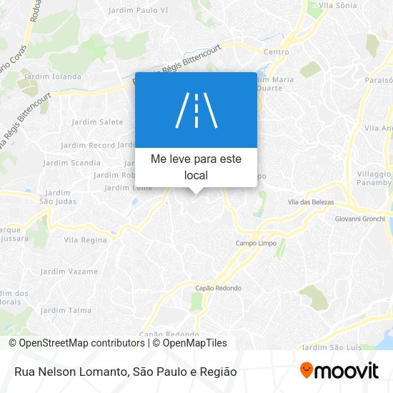 Rua Nelson Lomanto mapa