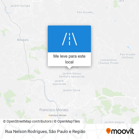 Rua Nelson Rodrigues mapa