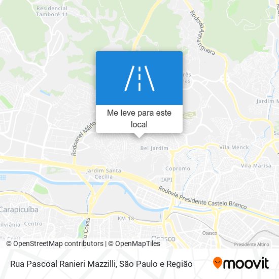 Rua Pascoal Ranieri Mazzilli mapa