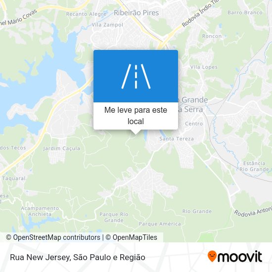 Rua New Jersey mapa