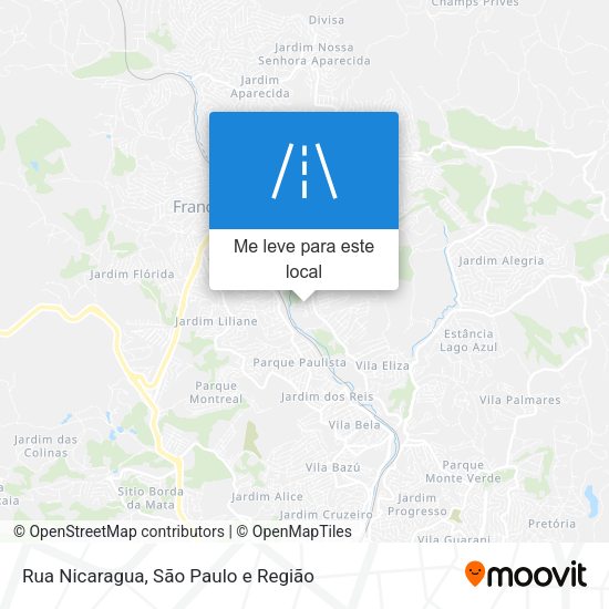 Rua Nicaragua mapa