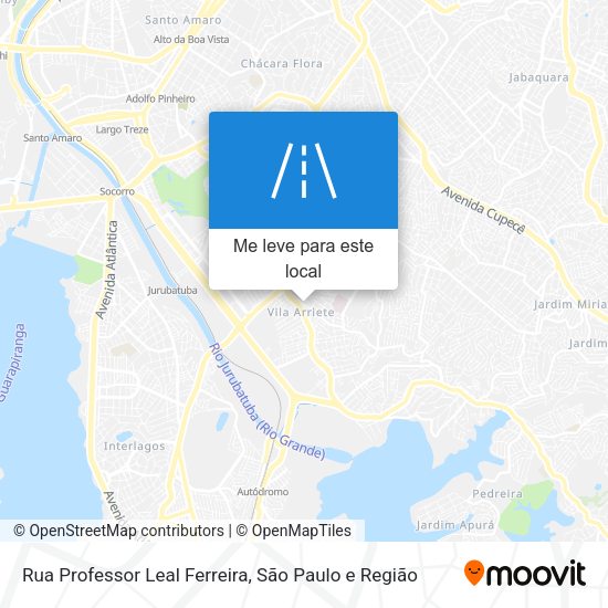 Rua Professor Leal Ferreira mapa
