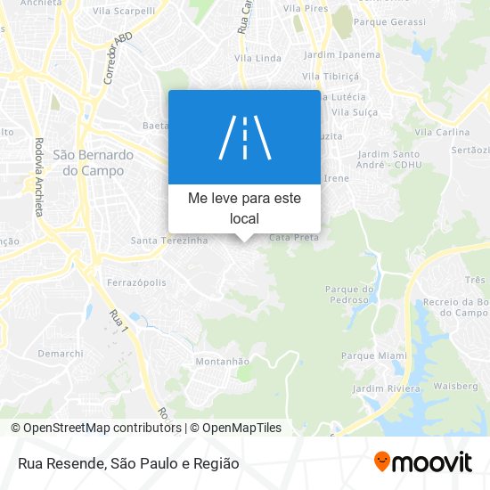 Rua Resende mapa