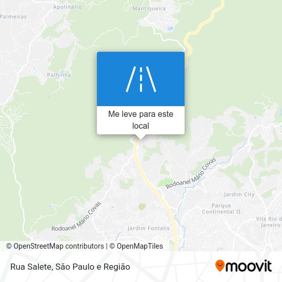 Rua Salete mapa