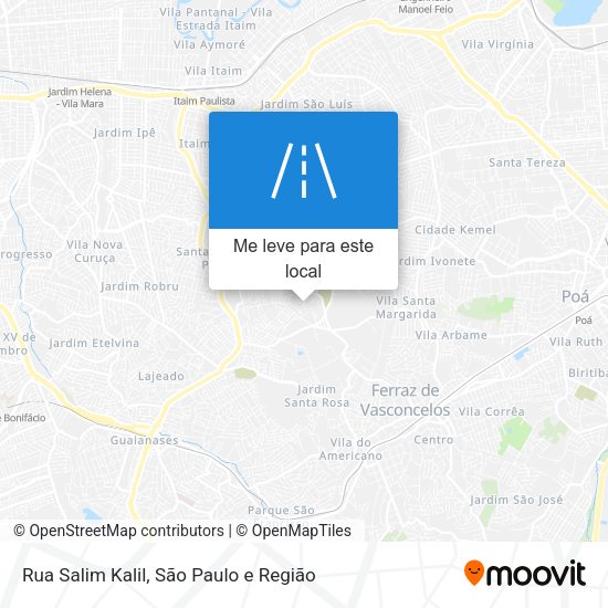 Rua Salim Kalil mapa