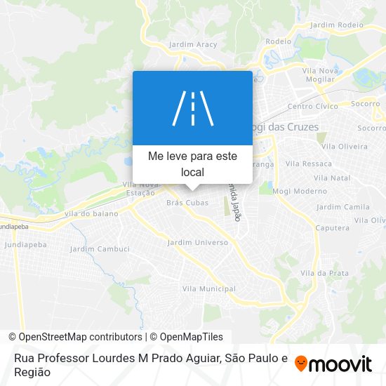 Rua Professor Lourdes M Prado Aguiar mapa