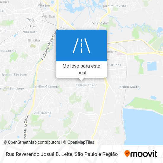 Rua Reverendo Josué B. Leite mapa