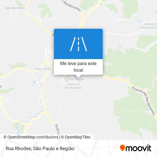 Rua Rhodes mapa